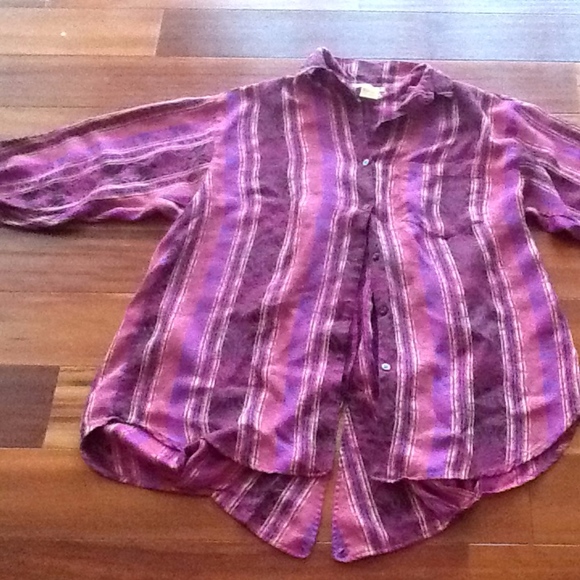 ANNE PINKERTON MAUVE BUTTON DOWN SHIRTDRESS SZ 6 - Picture 1 of 9